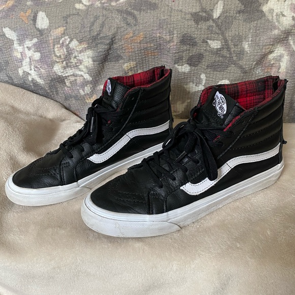 Vans Sk8-Hi Leather Shoes - Picture 5 of 7